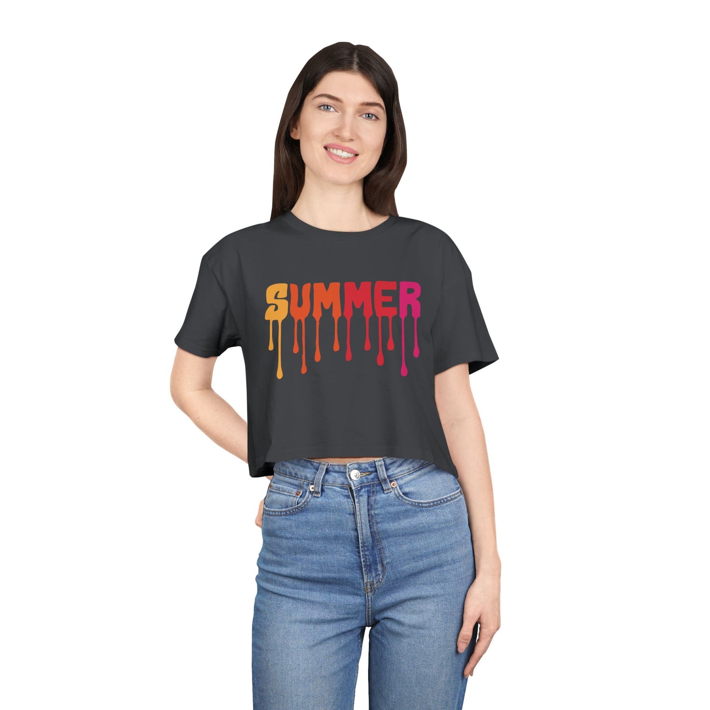 Summer Drip Women's Crop T-Shirt