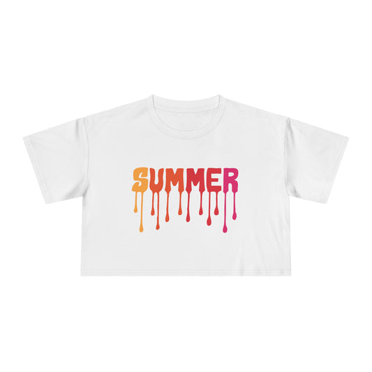 Summer Drip Women's Crop T-Shirt