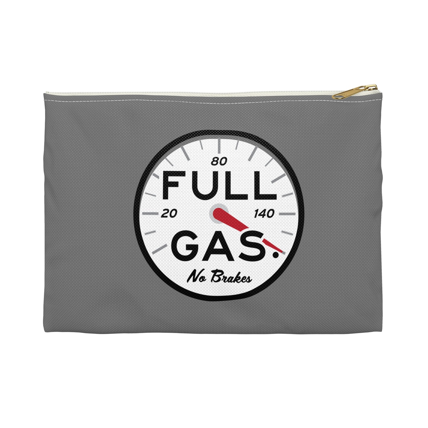Full Gas Accessory Pouch — 'Full Gas, No Brakes' Zip Gadget Bag