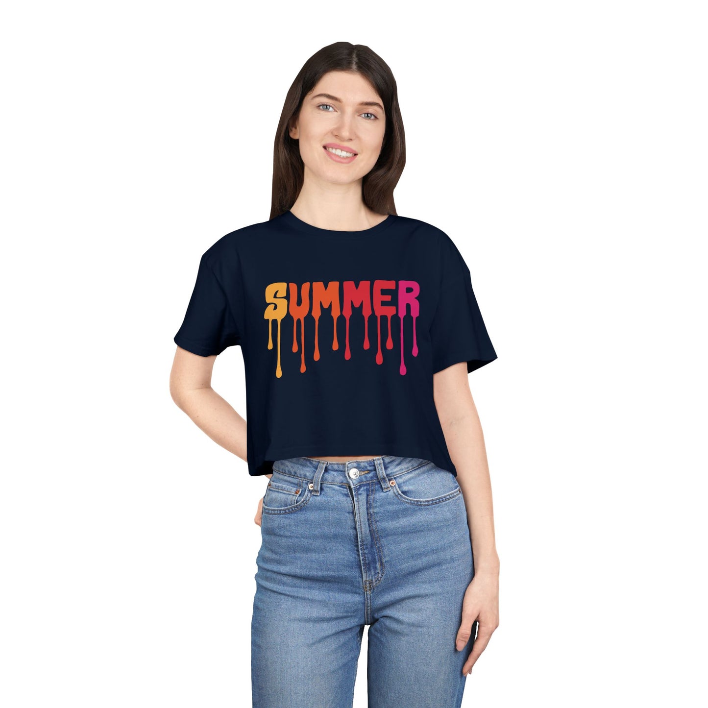 Summer Drip Women's Crop T-Shirt