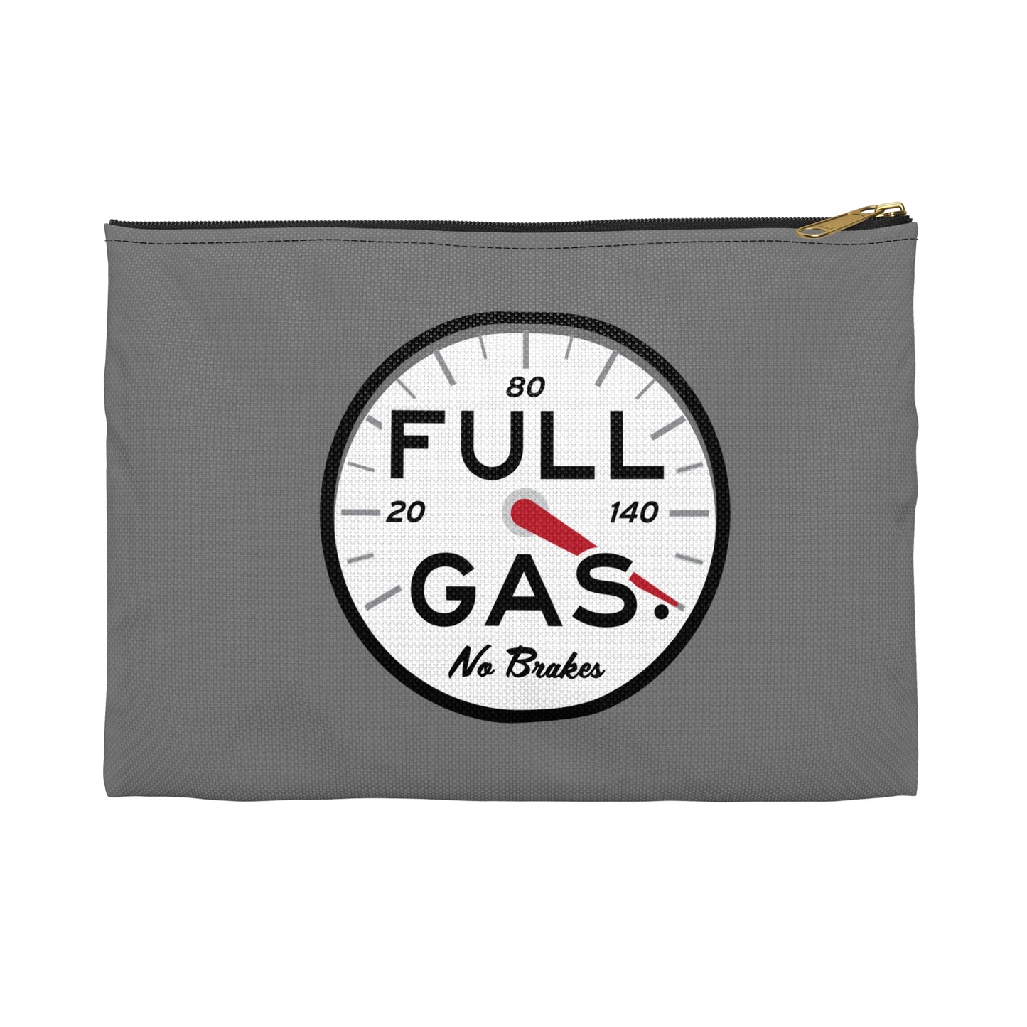 Full Gas Accessory Pouch — 'Full Gas, No Brakes' Zip Gadget Bag