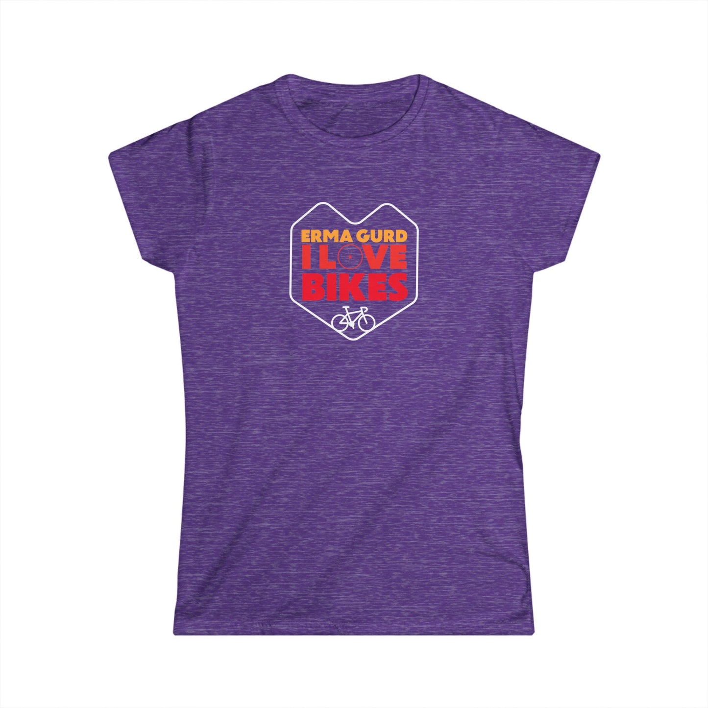 I Love Bikes Women's Tee, Casual Cycling T-Shirt, Gift for Cyclists, Bike Lover's Shirt, Fun Cycling Apparel, Outdoor Enthusiast Top