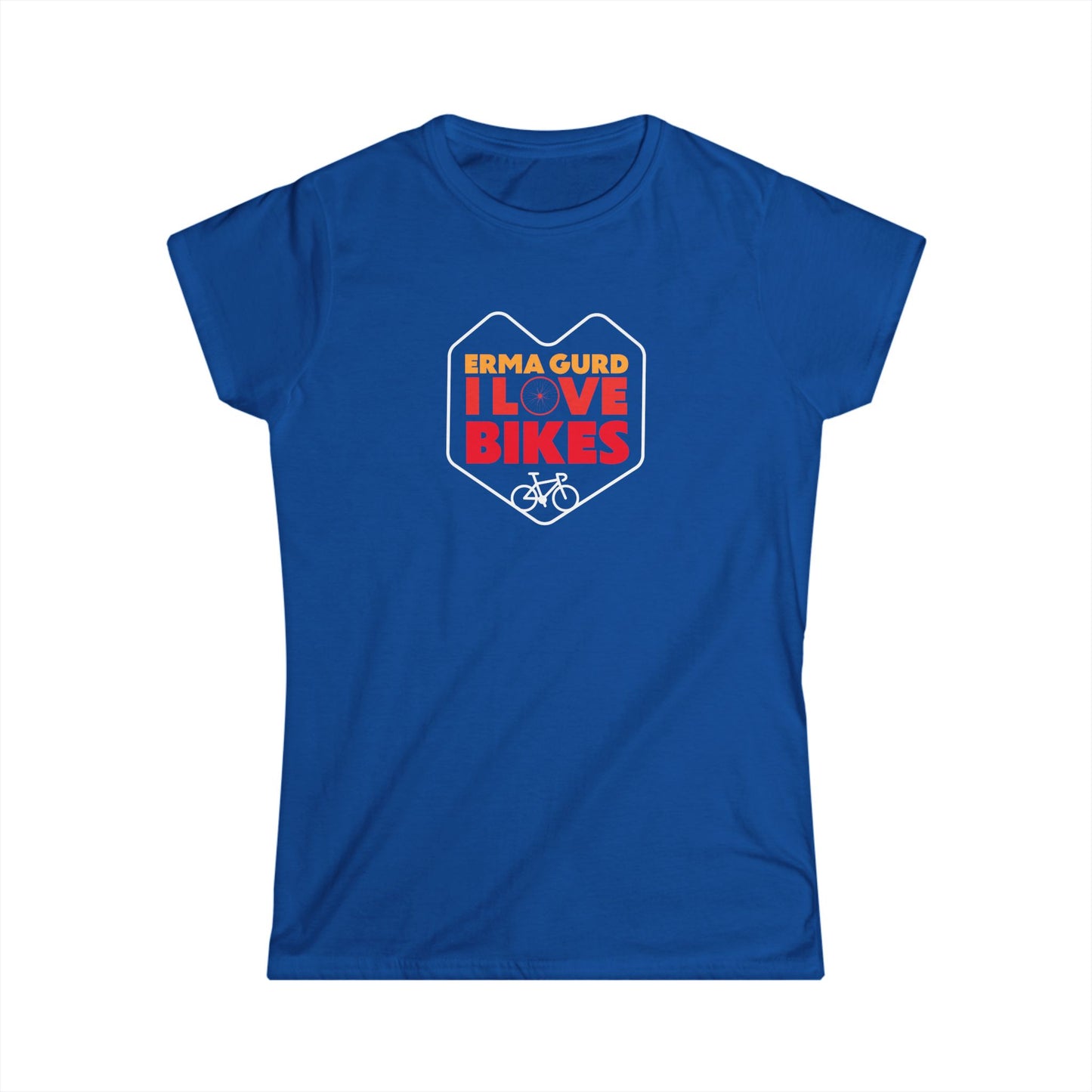 I Love Bikes Women's Tee, Casual Cycling T-Shirt, Gift for Cyclists, Bike Lover's Shirt, Fun Cycling Apparel, Outdoor Enthusiast Top